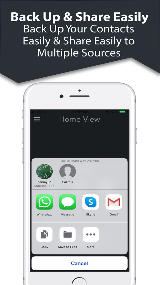 #5. Contact Backup Secure Contacts (iOS) 由: Waheed Khan