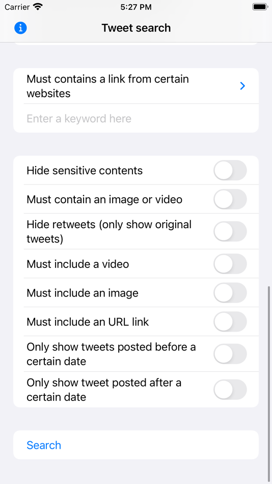 #2. Tweet Query for Twitter (iOS) By: Shunzhe Ma