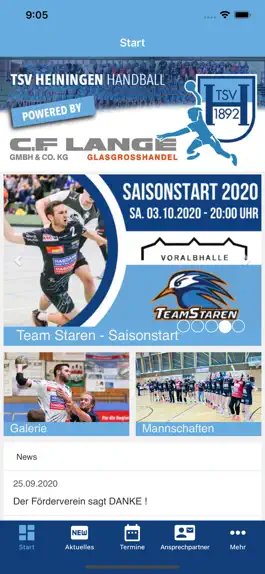 Game screenshot TSV Heiningen - Handball apk