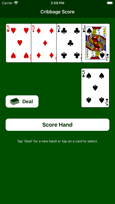 Cribbage Score Screenshot