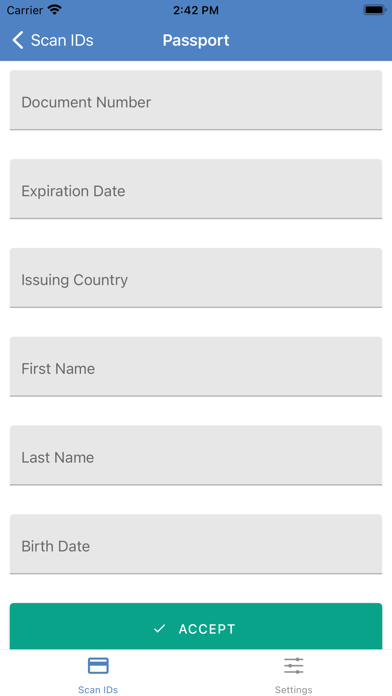 Ganaz ID Scanner Screenshot