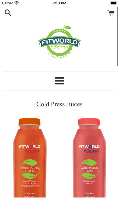 FitWorld RawJuice Screenshot