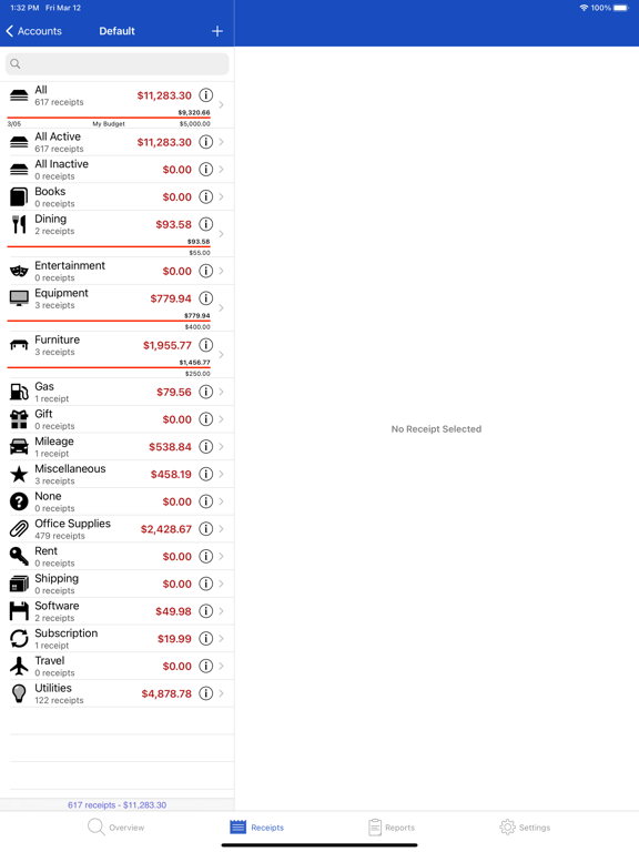 Screenshot #5 pour Receipts Pro