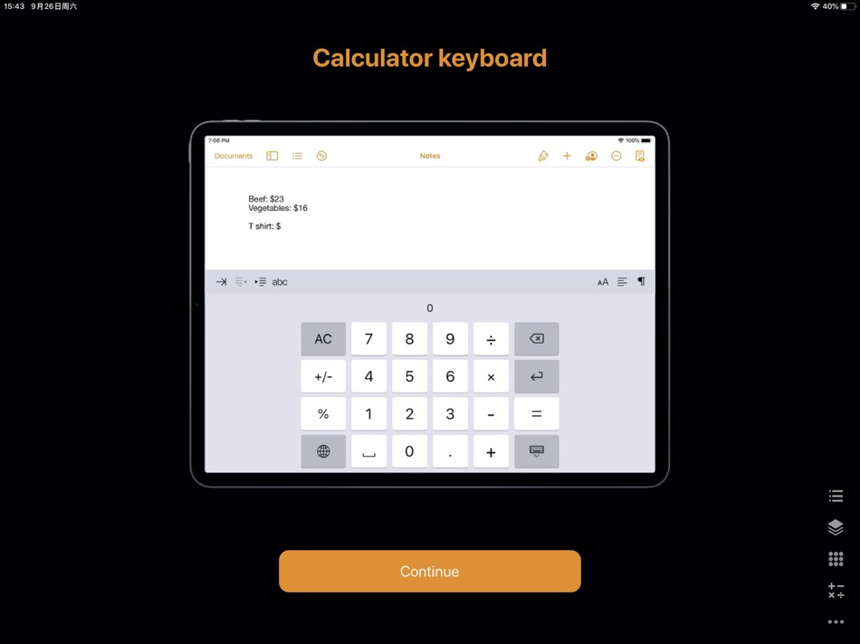 #4. Calculator for iPad + (iOS) Podle: Beijing Free Calculator Technology Co., Ltd.