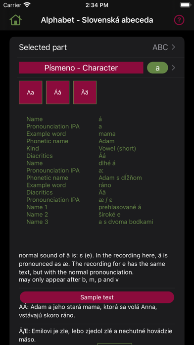 gramSK - Slovak grammar Screenshot