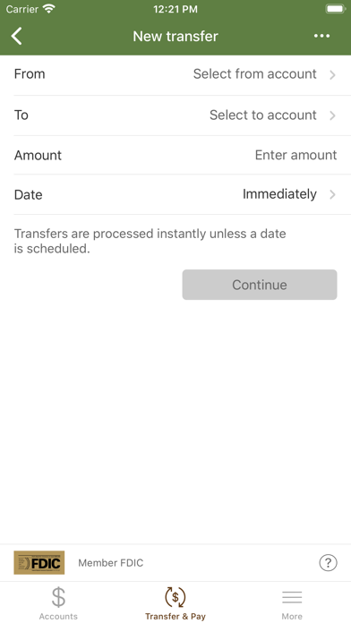 WCF Bank Mobile Screenshot
