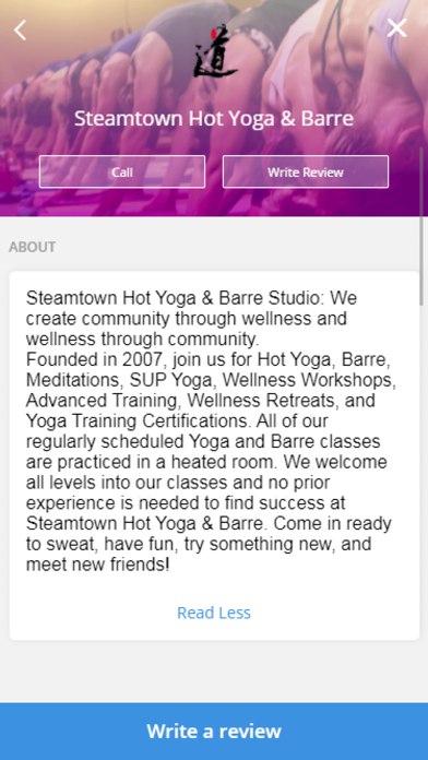 Steamtown Hot Yoga & Barre Screenshot