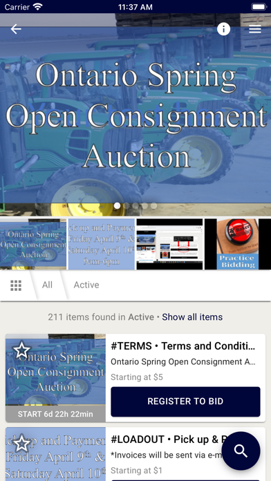 Baker Auction Screenshot