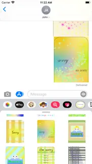 How to cancel & delete greetings stickers! 1