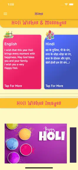 Game screenshot Happy Holi Wishes Images GIFs apk