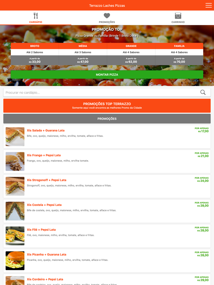 Terrazzo Lanches e Pizzas