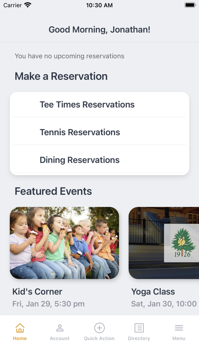 Hope Valley Country Club Screenshot