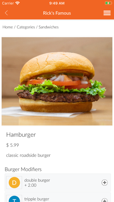 Rick's Famous Juicy Burgers Screenshot