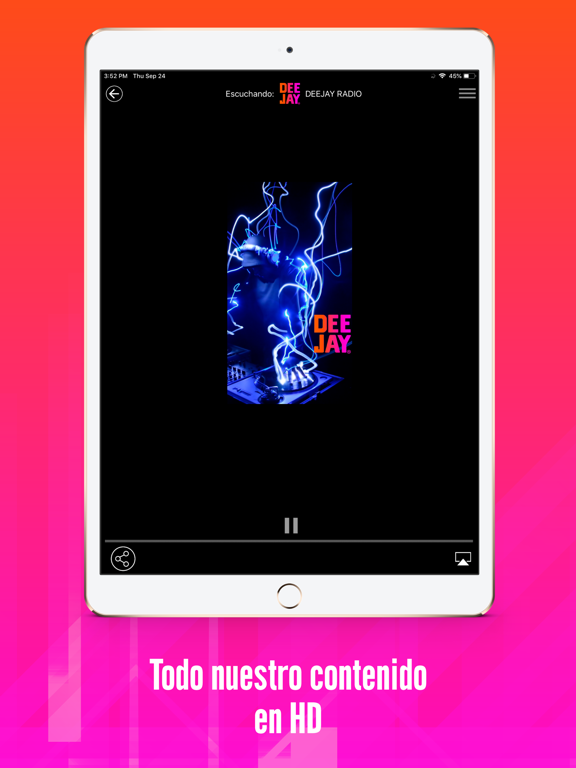 Deejay Honduras iPad screenshot 4 - Music app