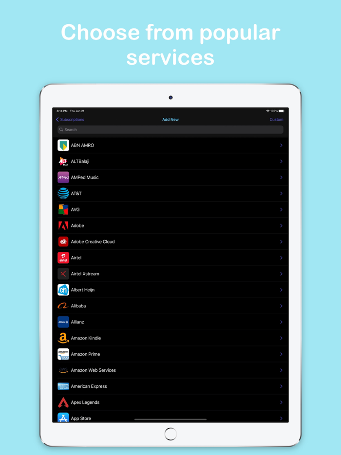 Subscription Tracker