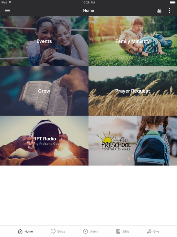 SunRise Church O’Fallon iPad screenshot 1 - Education app