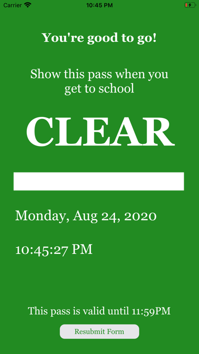BC Prescreen Screenshot