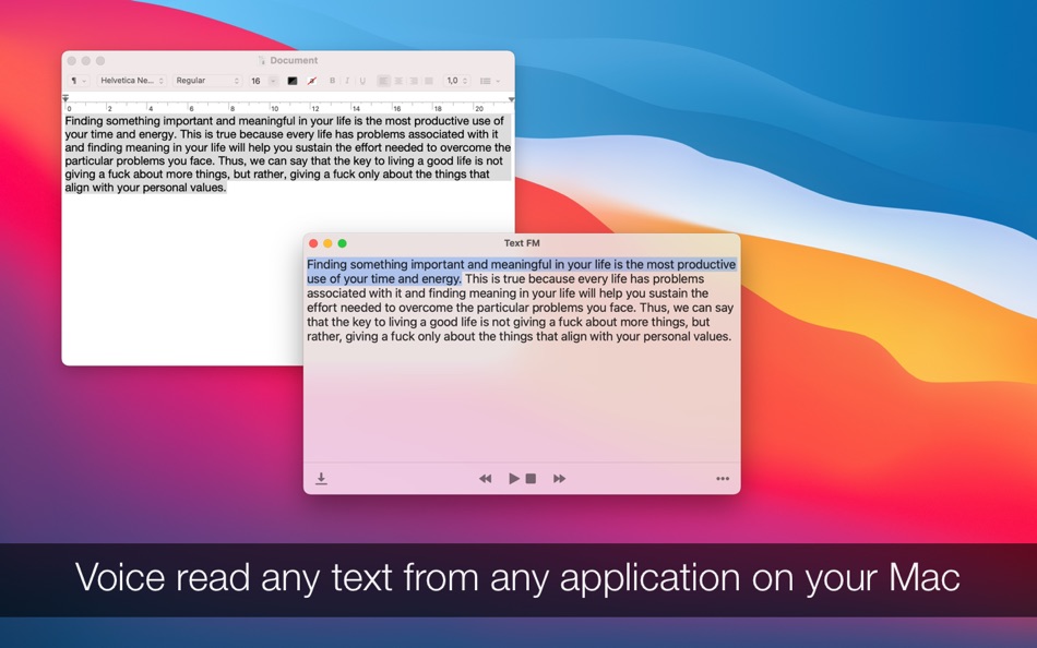#3. Text FM (macOS) 由: Denk Alexandru