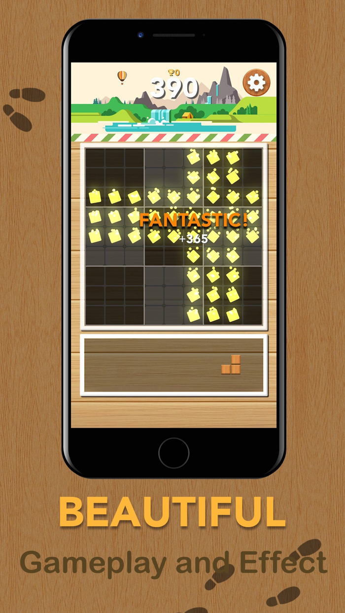 Wood Block Scapes Puzzle