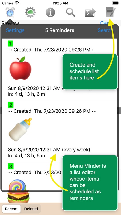 Menu Minder - To Do Reminders screenshot-0