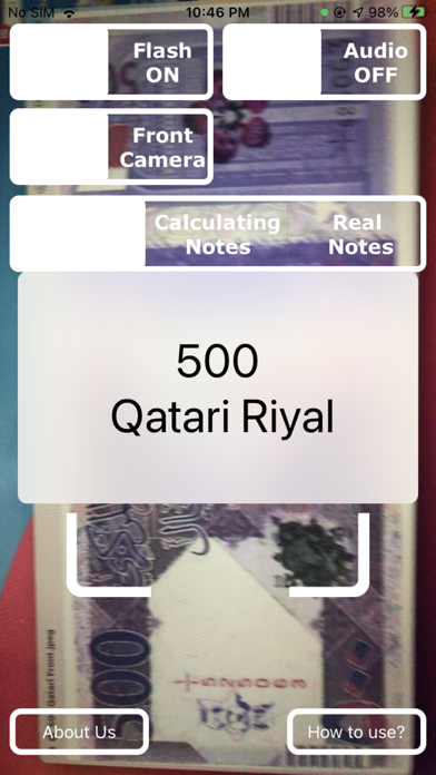 Qatari Money Reader Screenshot