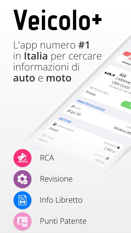 Veicolo+: info targa (no ads)