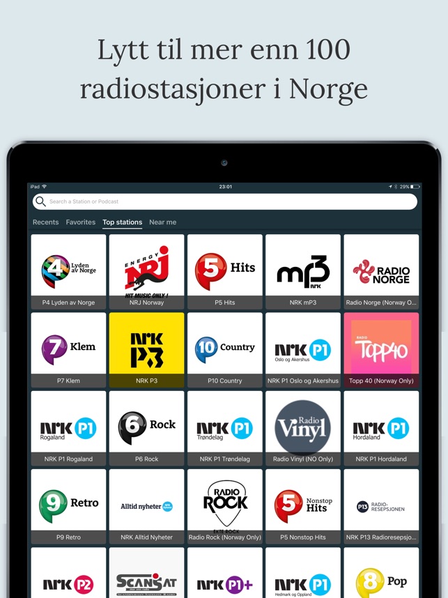 Radio Norge - Norske Radio FM en App Store