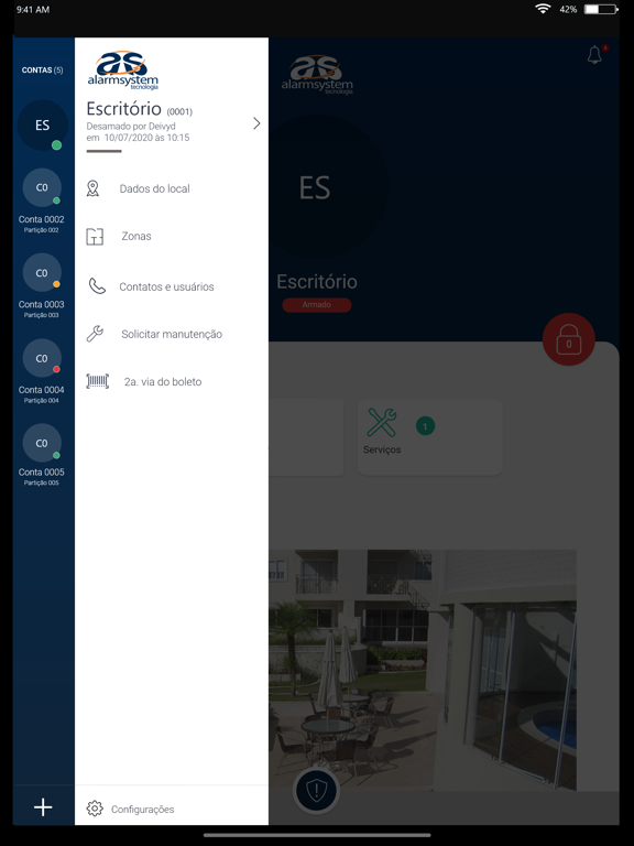 Screenshot #5 pour Alarm System Monitoramento