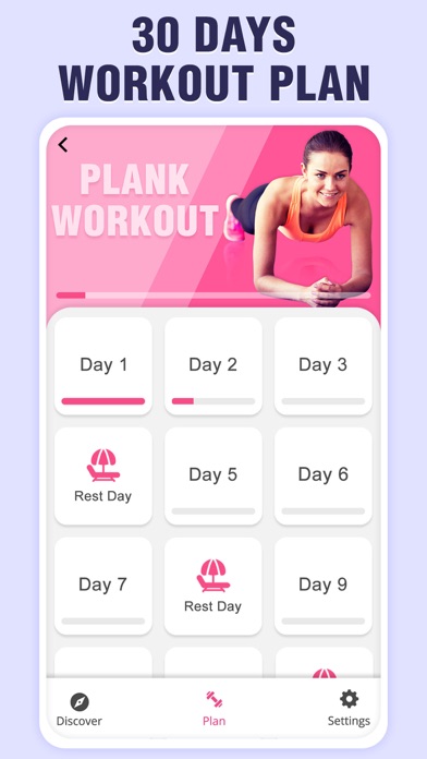 Plank Workout Challenge Screenshot