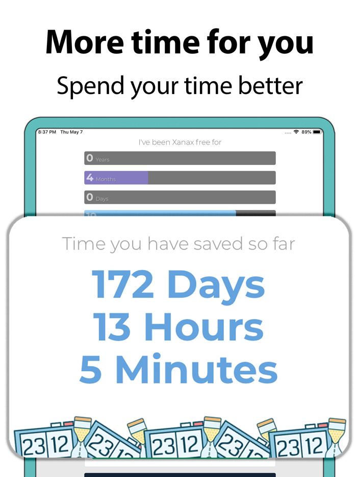 Quit Xanax Addiction Calendar