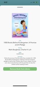 1000 Books Before Kindergarten screenshot #3 for iPhone