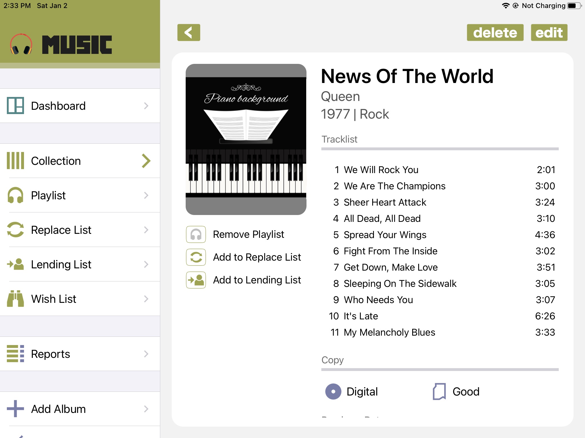 Music Collector screenshot 3