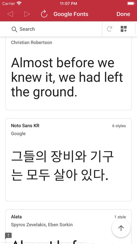 #3. Custom Fonts - Font Installer (iOS) بواسطة: Dongwook Cho