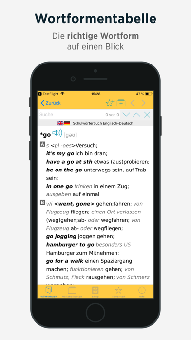 Schulwörterbuch Box Screenshot