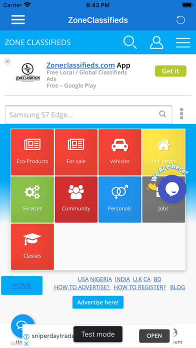 ZoneClassifieds Screenshot