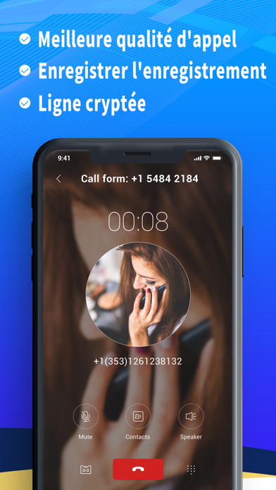Screenshot #2 pour CallsUp - 2nd Phone Number&sms
