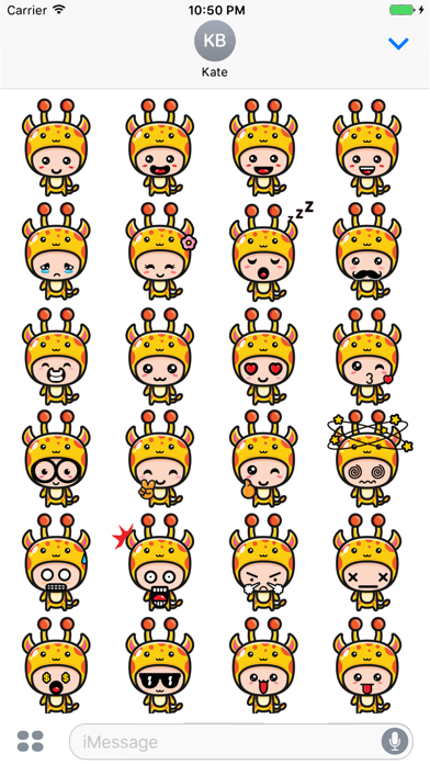 Sticker Me Giraffe Mascot Boy Screenshot