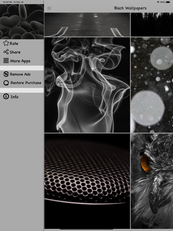 Screenshot #6 pour Fonds d'écran noir HD