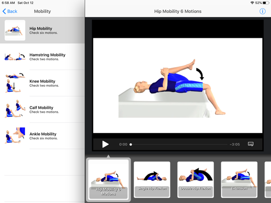 Stretch For Pain Relief Lower iPad screenshot 4 - Health & Fitness app