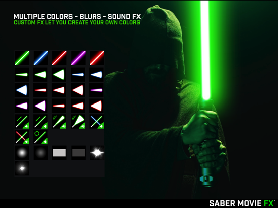 Saber Movie FX iPad app afbeelding 2