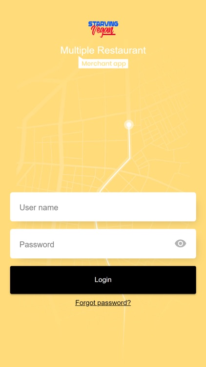 Starving Vegan Merchant App