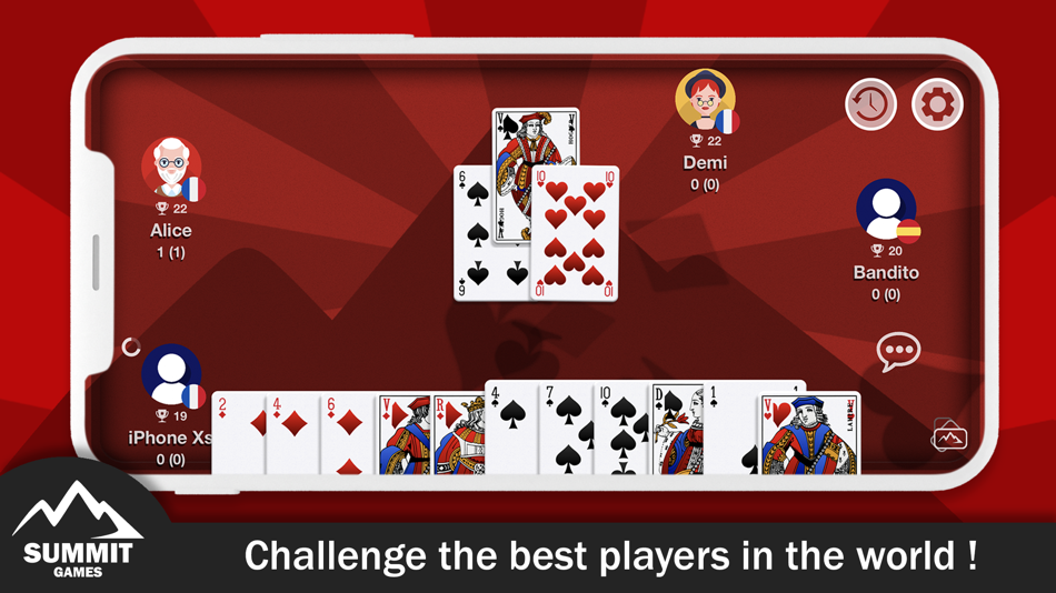 #1. Hearts multiplayer (iOS) 由: Summit Games