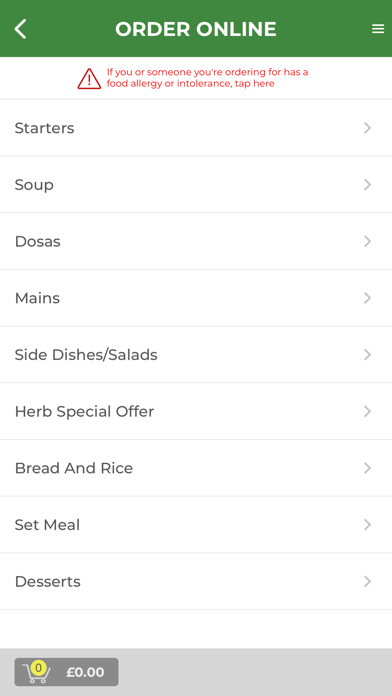 Herb Restaurant Screenshot