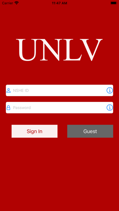 UNLV Mobile Screenshot