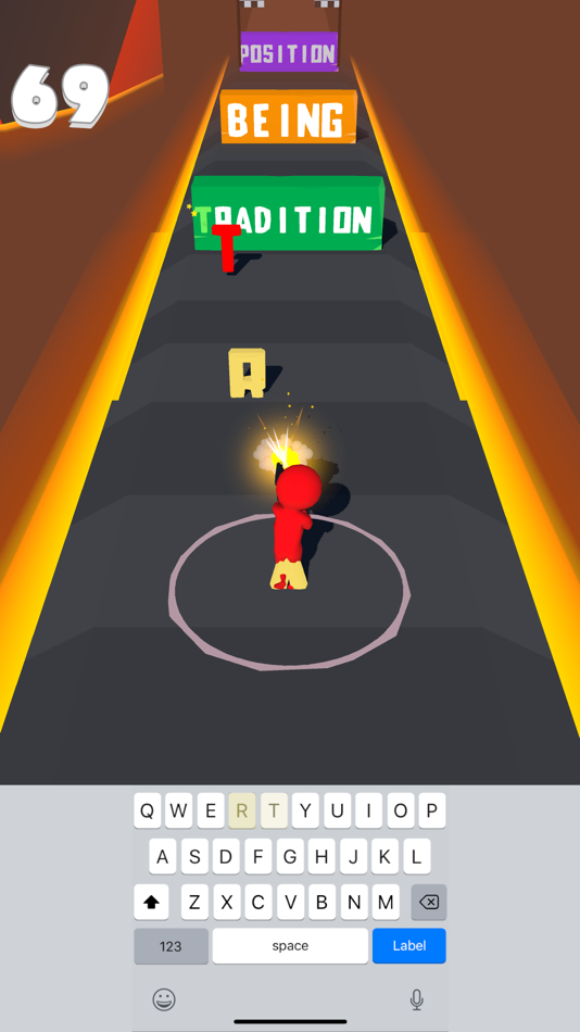 #3. WordRunner 3D (iOS) 由: 8SEC