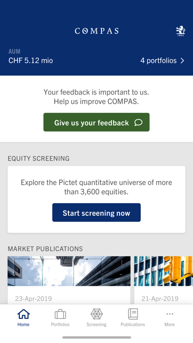 How to cancel & delete Pictet COMPAS from iphone & ipad 1