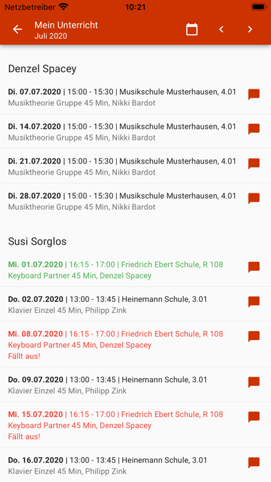 Musikschule Ostfildern Screenshot