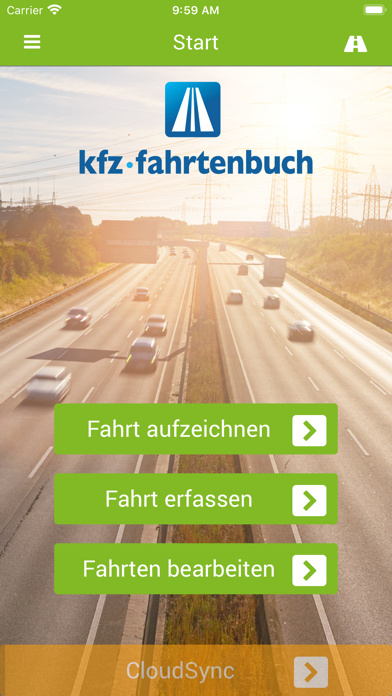 KFZ Fahrtenbuch 6.0 mobile Screenshot