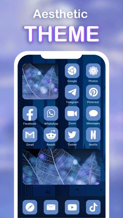 aIcon: aesthetic theme & icons Screenshot