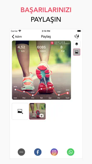 Adım Sayar Pedometre DoSteps iPhone Ekran Görüntüsü 6